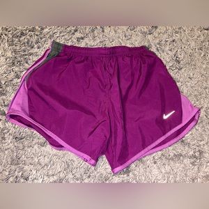 Purple Girls Nike Shorts. Girls L.